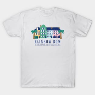 Rainbow Row Charleston South Carolina T-Shirt